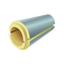 Скорлупа ППУ 159×60 мм оцинкованная